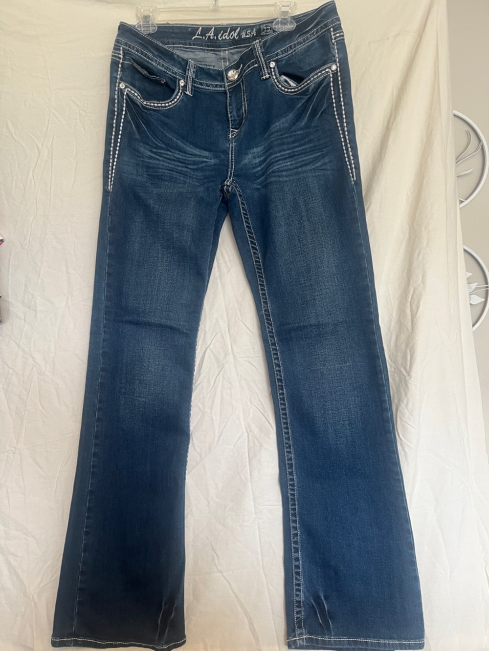 L.A. Idol Dark Wash Bootcut Jeans - Blue